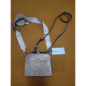 Steve Madden Rare Viral Bevelyn Crossbody Gold Rhinestone Purse Like New READ